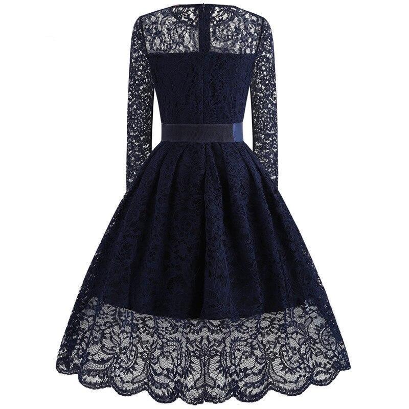 Vintage Gala Navy Kjole