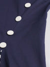 Vintage Plus Size 50s Kjole Blå