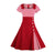 Vintage Plus Size 50s Rød Kjole