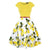 Vintage Plus Size 50-Talls Sitronkjole