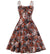 Vintage Plus Size Kjole Hvit Kaffe