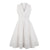 Hvit Plus Size Vintage Kjole