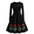 Vintage Plus Size Svart Kjole