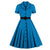 Plus Size Vintage Kjole Med Hakk I Krage