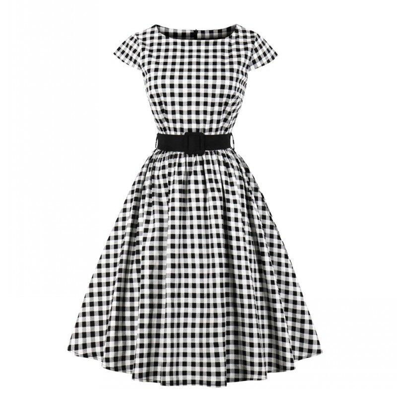 60-Talls Gingham Check-Kjole