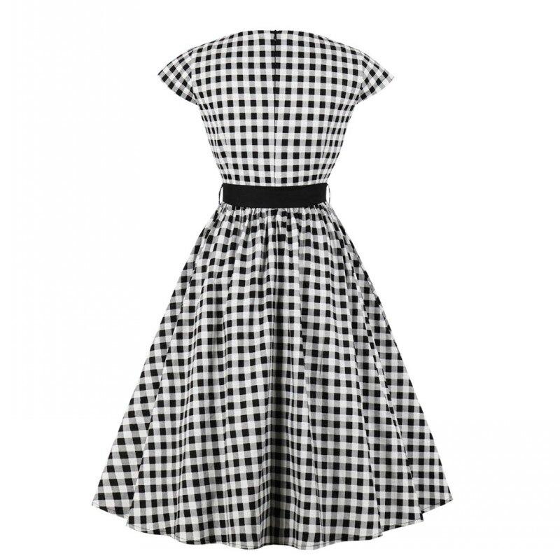 60-Talls Gingham Check-Kjole