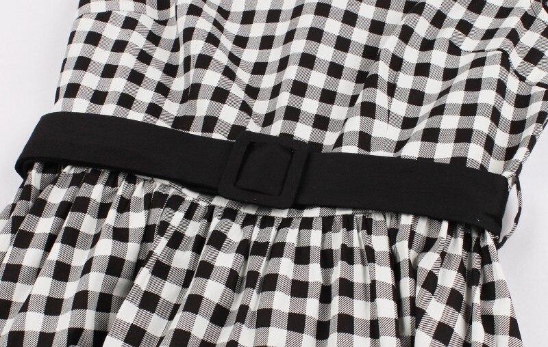 60-Talls Gingham Check-Kjole