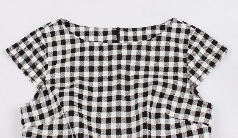 60-Talls Gingham Check-Kjole