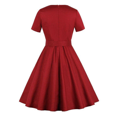 Audrey Hepburn Burgunder Kjole Fra 60-Tallet