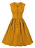 Gul Plus Size Vintage Kjole
