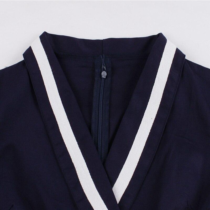 Plus Size 50s Blå Kjole