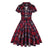 Vintage Plus Size Rutete Kjole