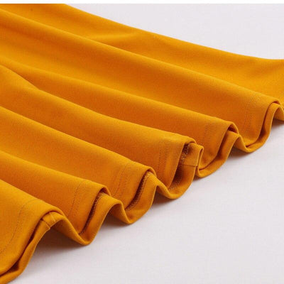 Orange Plus Size Vintage Kjole
