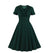 Grønn Plus Size Vintage Kjole