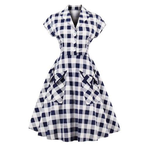 Vintage Plus Size Pin Up-Kjole