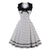 Vintage Plus Size Retro Kjole Hvit