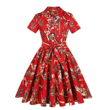 Vintage Plus Size Rockabilly Barkjole