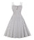 Vintage Plus Size Hvit Rockabilly-Kjole