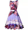 Vintage Plus Size Pink Birds Dress
