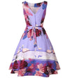 Vintage Plus Size Pink Birds Dress