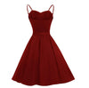 Vintage 60-Talls Elegant Burgunderkjole