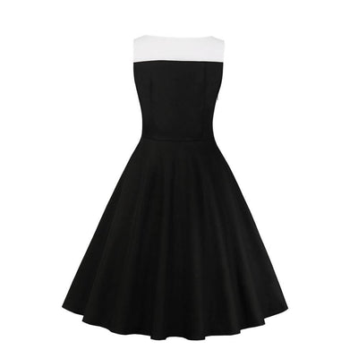 Vintage Hepburn Kjole Svart