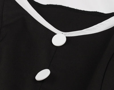 Vintage Hepburn Kjole Svart