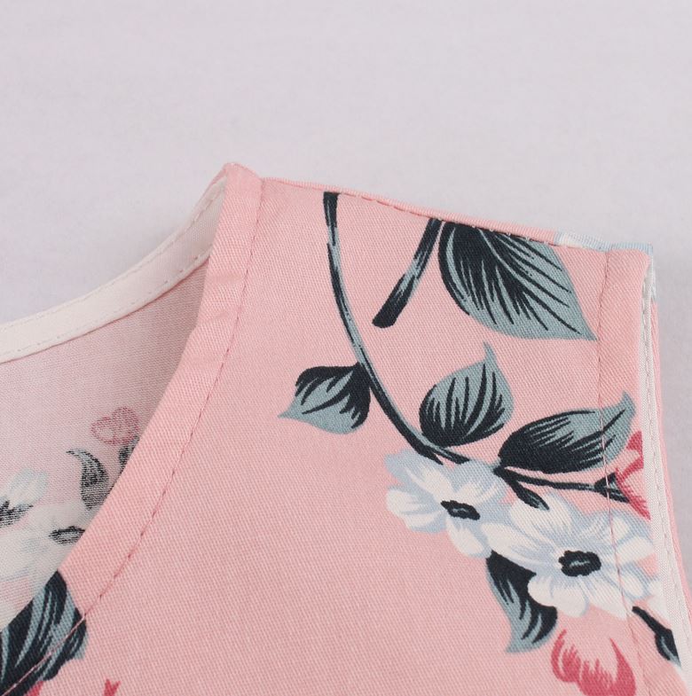 Vintage Hepburn Rosa Kjole