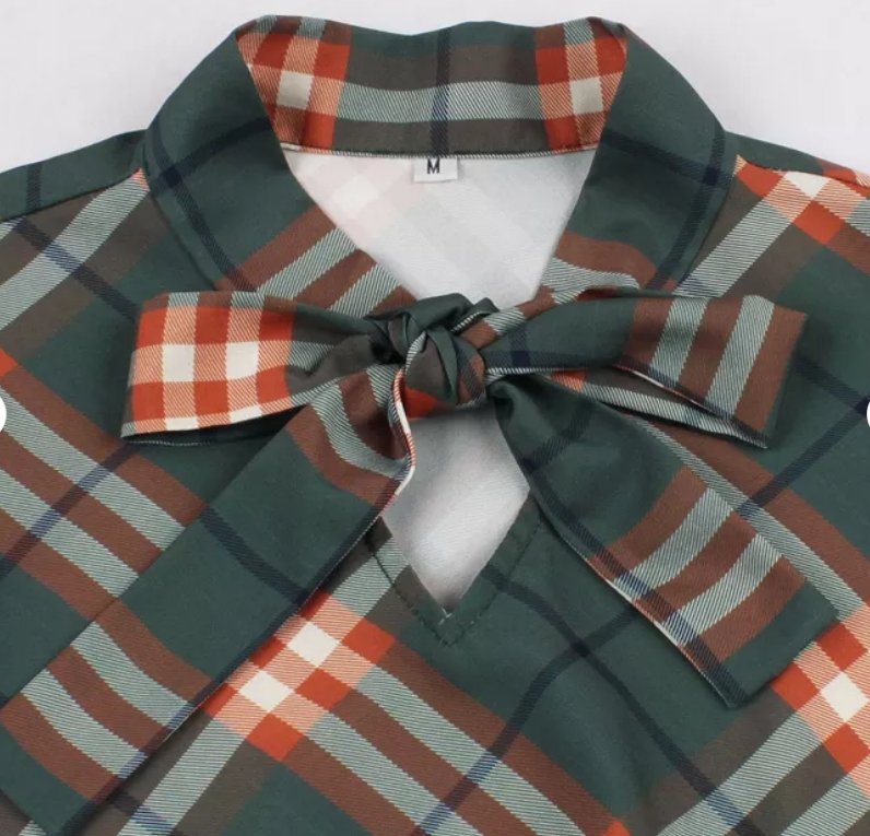 Vintage Vintersjekkkjole