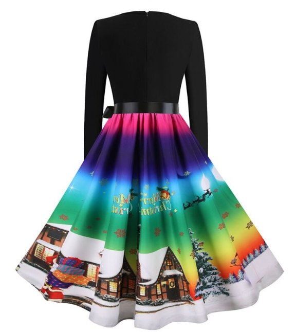 Vintage Vinterhimmel Julekjole