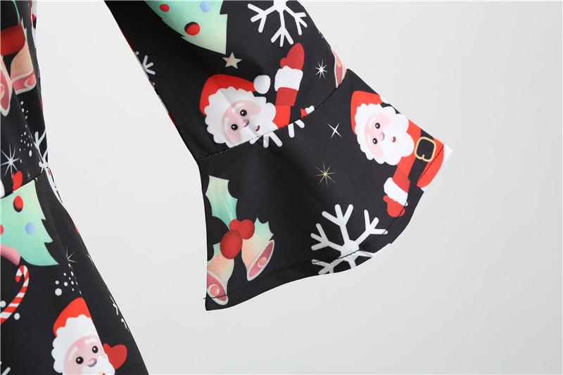 Vintage Svart Vinterjulekjole