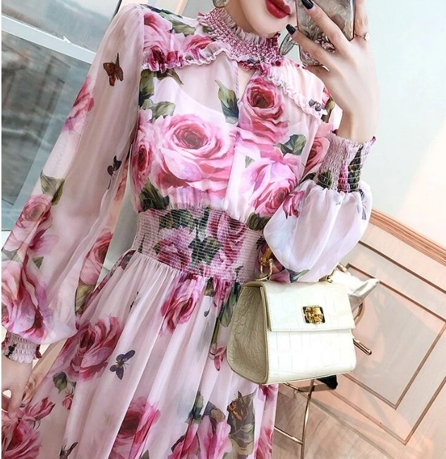 Vintage Rosa Brudekjole