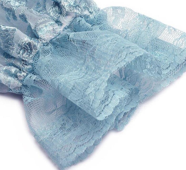 Vintage Blå Brudekjole