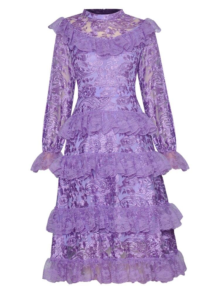 Vintage Lavendel Brudekjole