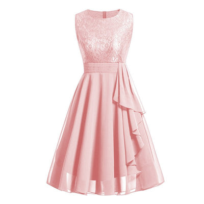 Vintage Lang Kjole 50-Talls Rosa