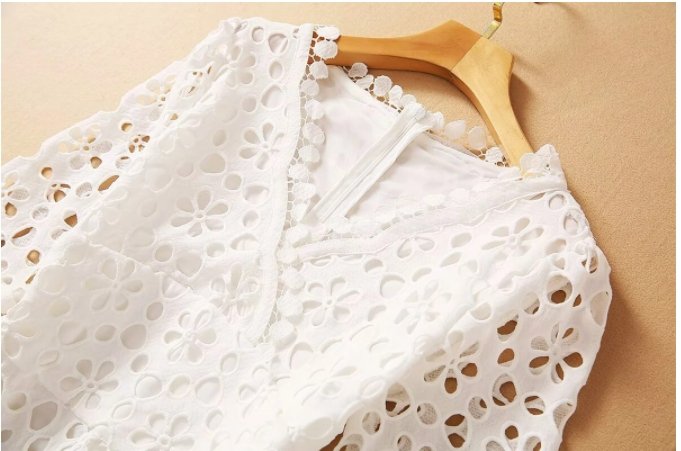 Vintage Hvit Høst Brudekjole