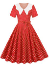 Vintage Rød Brudekjole