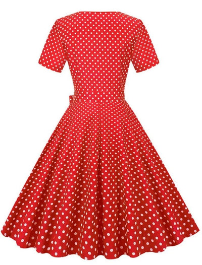 Vintage Rød Brudekjole