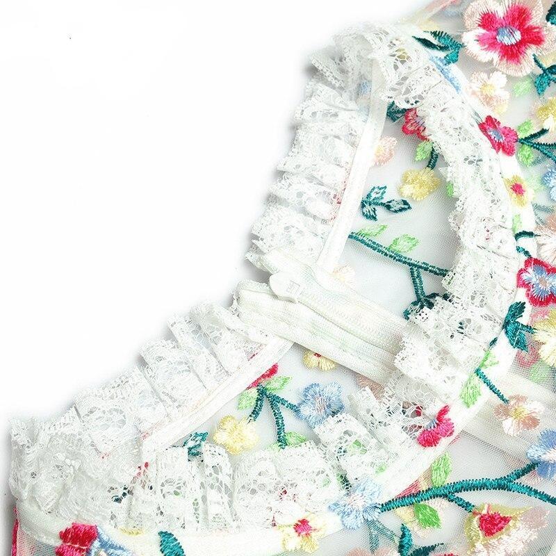 Hvit Moderne Vintage Kjole