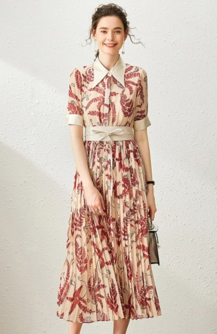 Rosa Moderne Vintage Kjole