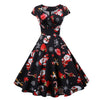 Plus Size Vintage Julekjole Svart