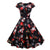 Plus Size Vintage Julekjole Svart