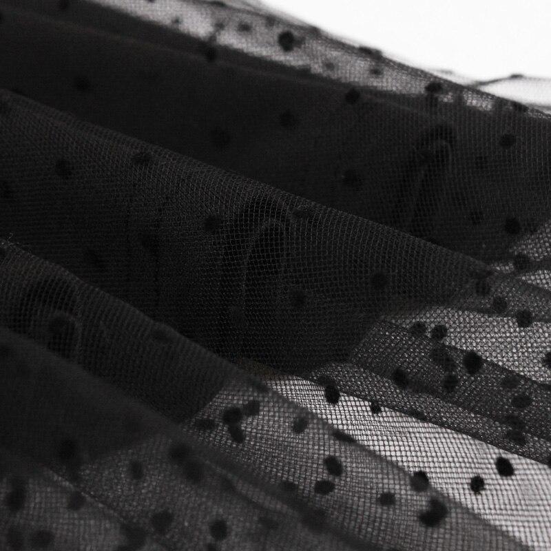 Vintage Sorte Prikker Kjole