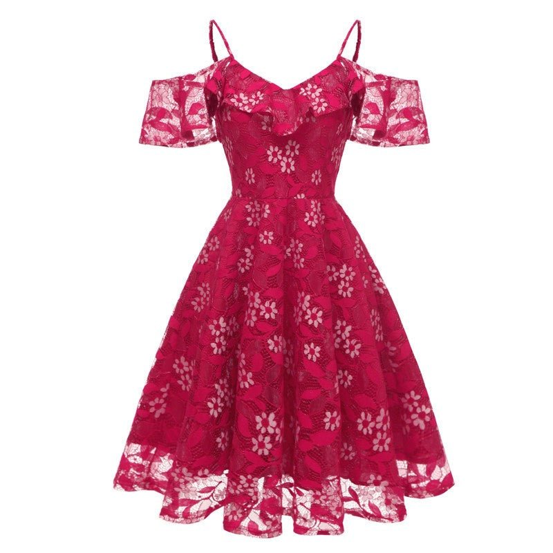 Vinrød Vintage Kjole