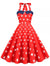 Vintage Pin Up Heart Usa Kjole
