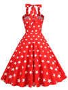 Vintage Pin Up Heart Usa Kjole