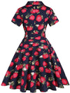 Vintage Strawberry Pin Up Dress