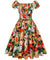 Hvit Plus Size Vintage Pin Up-Kjole