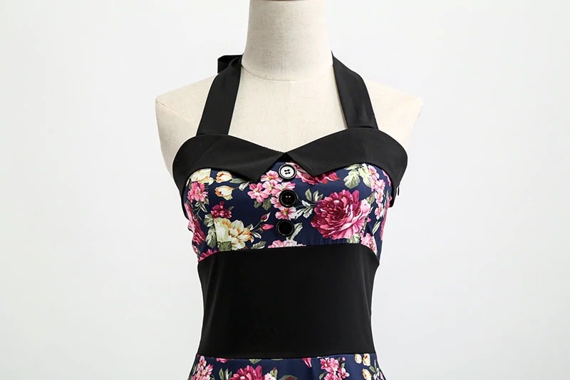 Vintage Pin-Up Kitsch-Kjole