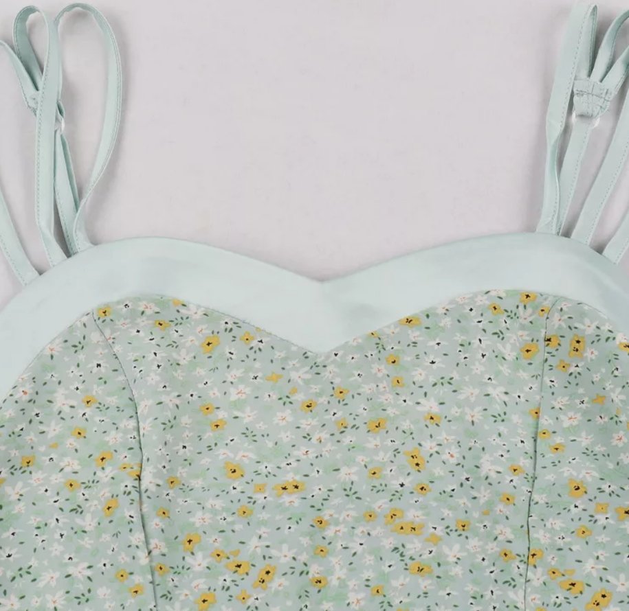 Vintage Pin Up Flower Print Dress